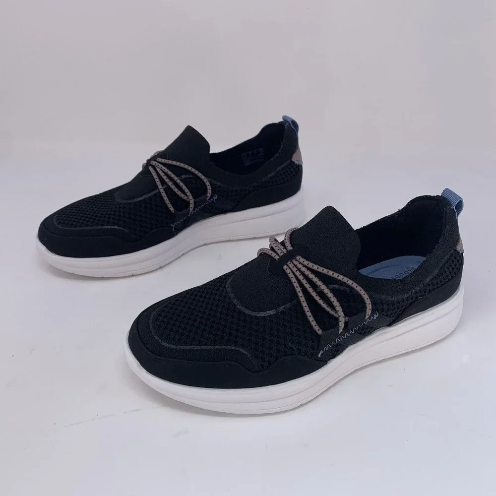 Clarks Ezera Run 261689165045 Sneakers Women's 7 Black Cambi Running Shoes S0521
